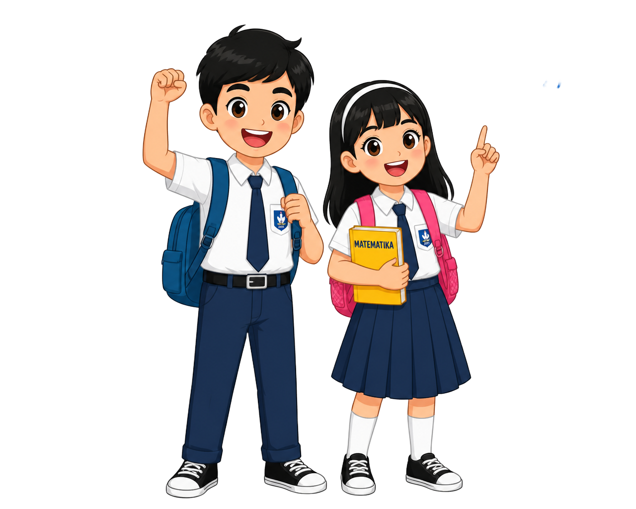 Ilustrasi siswa belajar SPLDV